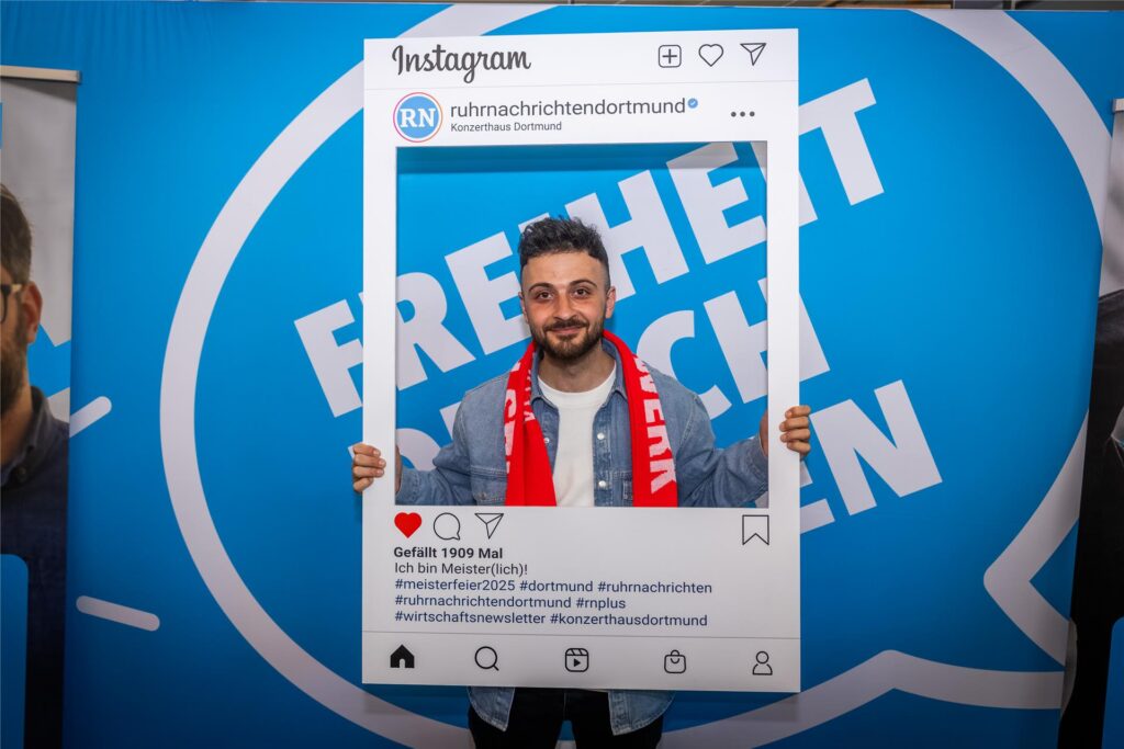 Ihab Rahmon bei der Meisterfeier der Handwerkskammer Dortmund.