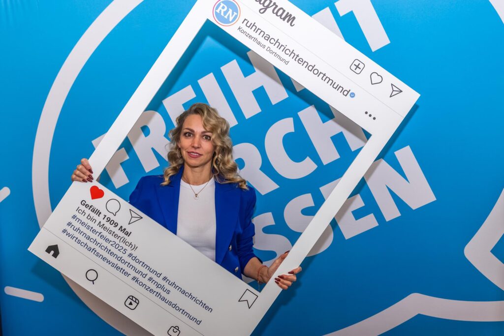 Natalia Moor bei der Meisterfeier der Handwerkskammer Dortmund.
