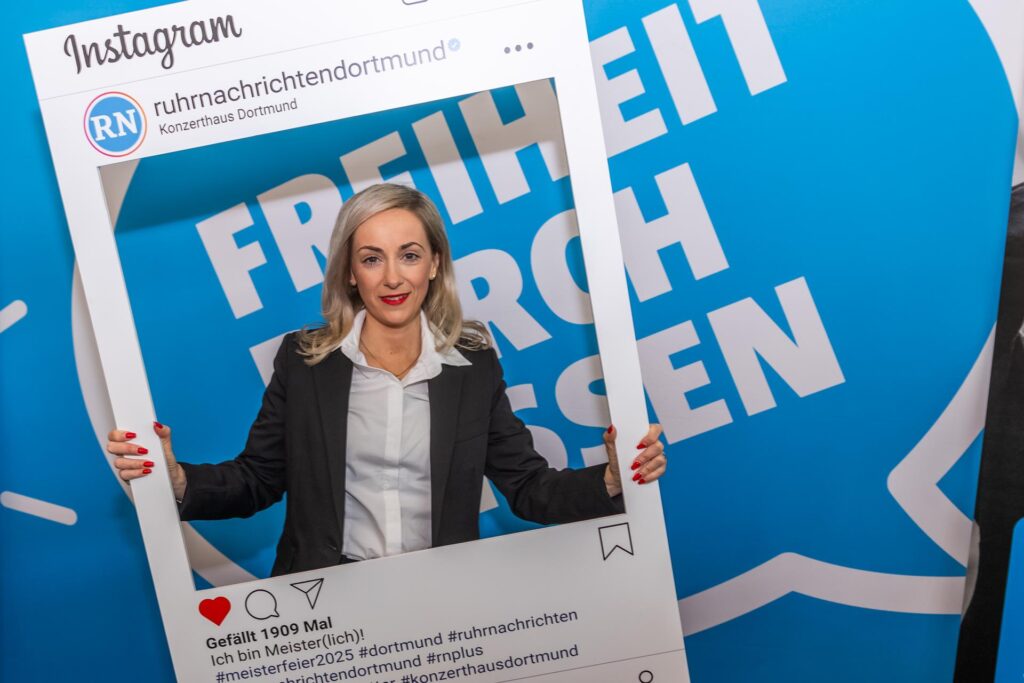 Caterina Dimakas bei der Meisterfeier der Handwerkskammer Dortmund.