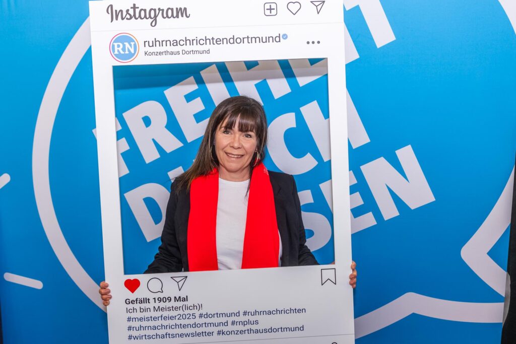 Jessica Kock-Bekaan bei der Meisterfeier der Handwerkskammer Dortmund.