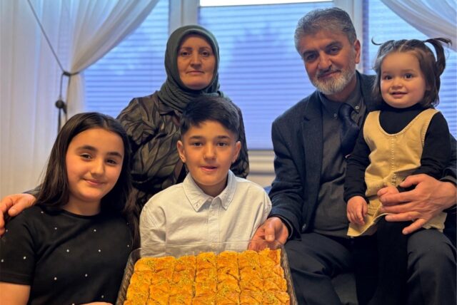 Familie Kalinsazlioglu aus Datteln beim Zuckerfest