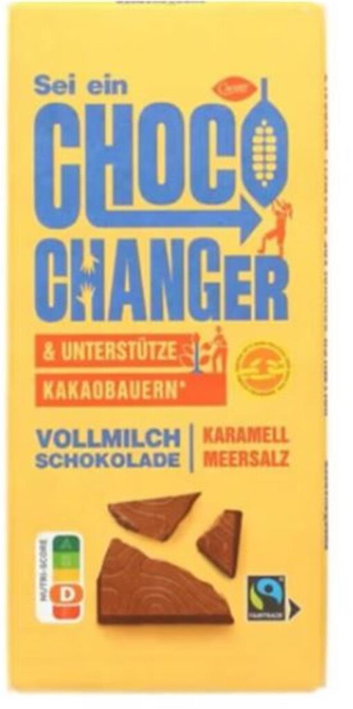 Produktfoto der Vollmilchschokolade Choceur Choco Changer, die über Aldi zurückgerufen wird. 