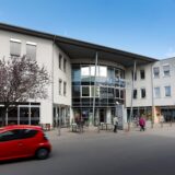 Das Severinshaus an der Nordenmauer in Kamen mit Bäckerei und Apotheke.