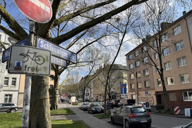 An der Schleswiger Straße in der Dortmunder Nordstadt hat am Montagabend ein Verkehrsunfall Tumulte ausgelöst.