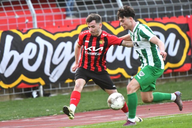Erkenschwicks Arda Nebi köpfte beim 2:1-Sieg gegen den SC Preußen Münster II in der 65. Spielminute einen Ball an die Latte.