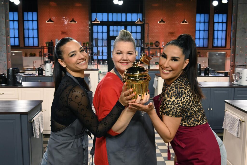 Amira Aly, Manuela Wisbeck und Senna Gammour, die Teilnehmerinnen des Finales von 