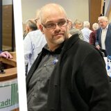 Marcel Malyga, ehemals Sprecher des AfD-Stadtverbandes (rechts), und Markus-Julius Maximus Alinaghi, AfD-Spitzenkandidat für die Marler Kommunalwahl.