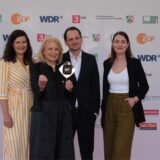 Maren Kroymann und ihr Team bei der Grimme-Preisverleihung.