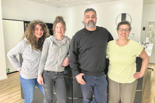 Die vier Chefs im Gesundheitszentrum Moselbach.