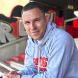 Fußball, 4. April 2025, Stimberg-Stadion Oer-Erkenschwick. Tobias Portmann wird bei der Spvgg. Erkenschwick als neuer Co-Trainer für die Saison 2025/2026 in der Oberliga Westfalen vorgestellt. Noch spielt der 33 Jahre alte Recklinghäuser aktiv beim Landesligisten SV Dorsten-Hardt.