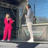TV-Moderatorin Panagiota Petridou war bei „Dorsten isst mobil“ zu Besuch.