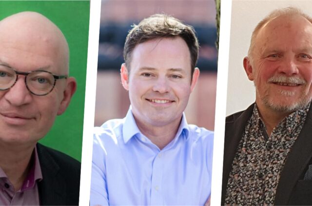 (v.l.) Armin Ziesmann (Grüne), Lars Ehm (CDU) und Peter Duscha (SPD).