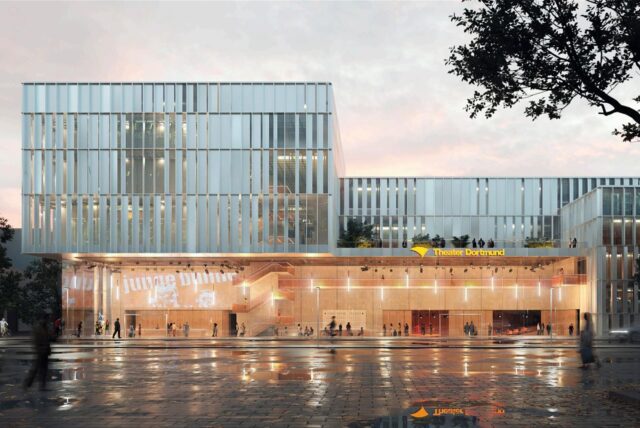 Das neue Schauspielhaus am Wall: So könnte es nach den Entwürfen des Kölner Architekturbüros JSWD aussehen.