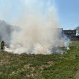 Feld brennt in Dorsten
