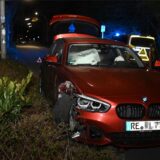 Ein schwer beschädigtes Auto