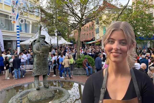Valerie Kranefoer vor dem Kulisse des After Work in Waltrop.