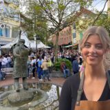 Valerie Kranefoer vor dem Kulisse des After Work in Waltrop.