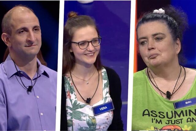 Sebastian C., Vera und Bri, die drei Kandidaten aus Dortmund in der zweiten Staffel von „The Floor“.