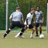 Eintracht Waltrops Spielertrainer Dominic Schenkel (am Ball) spielte auch beim dritten Sieg in Serie eine Hauptrolle.