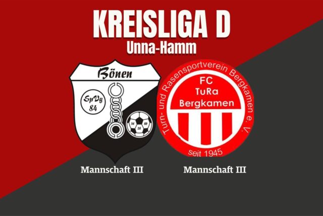 Die SpVg Bönen III spielt gegen TuRa Bergkamen III.