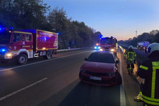 Unfall auf der a31 bei Dorsten