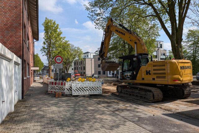 Archivbild zeigt die Baustelle an der Hochstraße in Waltrop.