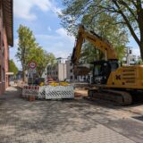 Archivbild zeigt die Baustelle an der Hochstraße in Waltrop.