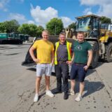 Die Geschäftsführer der Bernemann GmbH: (v.l.) Christian, Thomas und Felix Bernemann auf dem Firmengelände an der Klosterstraße.