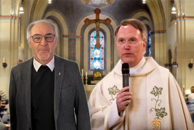 Die Castrop-Rauxeler Pfarrer Zbigniew Szarata (l.) und Christoph Gundermann sind mit den vom Erzbistum verkündeten Veränderungen für die nächsten Jahre konfrontiert. Jeder geht auf seine Weise damit um. Es reicht von Skepsis bis Zuversicht.