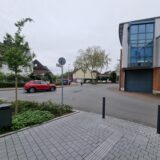 Im Kreuzungsbereich Kolpingstraße/Gertrudenstraße/Rottstraße/Martin-Luther-Straße seitlich der Stadthalle Datteln soll ein Kreisverkehr entstehen.