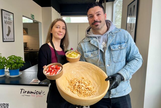 Sasan Mahmud und Erika Knaus haben in Dortmund das „Nudelatelier“ und „Tiramisu to you“ unter einem Dach eröffnet.