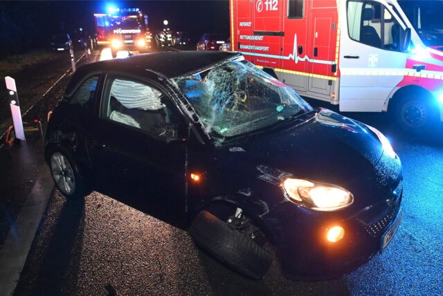 Unfallwagen in Hervest