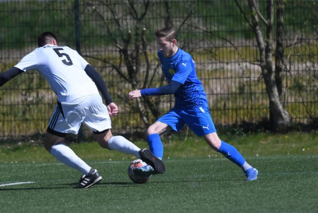 Leon Lee Janke (am Ball) wird die Spvg Schwerin verlassen.