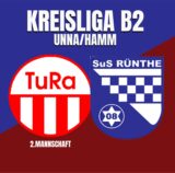 Logos vom FC TuRa Bergkamen und dem SuS Rünthe.