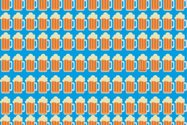 Suchbild mit Bierkrügen
