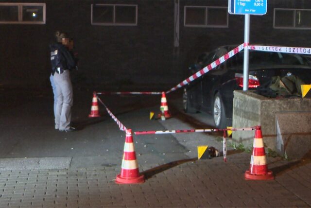 Eine Polizeiabsperrung in Dortmund