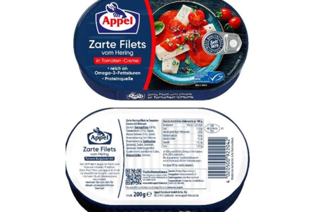 Produktabbildung der Fischkonserve, die von dem aktuellen Rückruf betroffen ist.