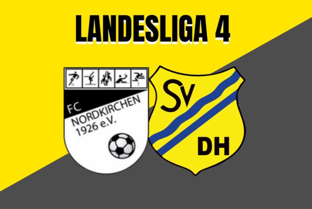 Logos vom FC Nordkirchen und vom SV Dorsten-Hardt.