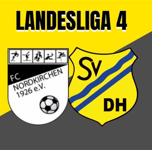 Logos vom FC Nordkirchen und vom SV Dorsten-Hardt.