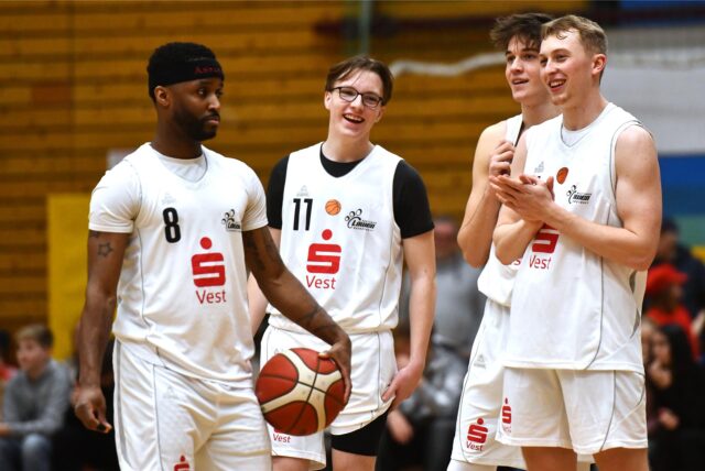 Basketball Regionalliga West 15. Februar 2025, Rosa-Parks-Halle. Hertener Löwen – Citybasket Recklinghausen 75:65.