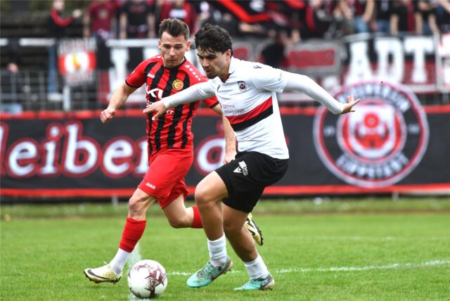 Fußball Oberliga Westfalen, Stimberg-Stadion, 23. März 2025, Spvgg. Erkenschwick – SV Lippstadt 08 0:1 Arda Nebi