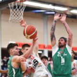 Basketball, Play-off-Halbfinale 2. Spiel Gesamtschulhalle Wulfen 25. April 2025. BSV Münsterland Baskets Wulfen – Hertener Löwen 76:86 David Ewald, Nils Peters