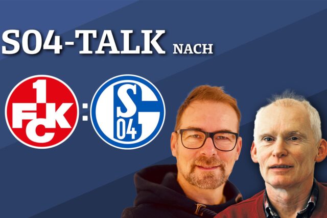 Sprechen nach der Partie gegen Lautern über das Spiel: Schalke-Reporter René Preuß und Schalke-Experte Frank Leszinski.