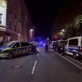 Polizeieinsatz vor dem Café Nordpol in Dortmund.