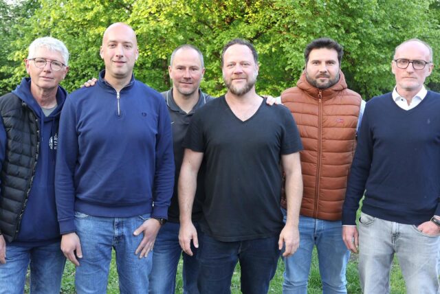 Der neue Vorstand des SuS Polsum: Gerd Wilger, Jens Ahlers, Markus Päpke, Bastian Lütz, Robert Kubitsch und Thorsten Dolata (v.l.). Es fehlt Ramon Fahrenhorst.