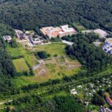 Ein Luftbild des Grimberg 3/4-Geländes, auf dem die Waldsiedlung entstehen soll.