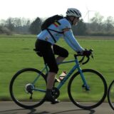 Unser Reporter Jürgen Bröker auf einem Rennrad