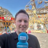 Noch ist es leer, aber ab 15 Uhr startet die Castroper Frühjahrskirmes am 1. Mai. Fabian Hollenhorst ist bei der offiziellen Eröffnung dabei.