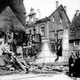 Historische Aufnahme zeigt die Kriegszerstörungen in Waltrop.