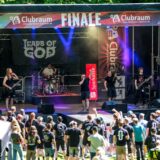 Beim Sparkassen-Clubraum-Contest ging es vor und auf der Bühne heiß zu.